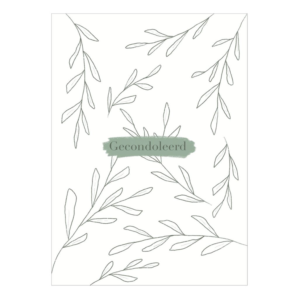 Gecondoleerd blaadjes