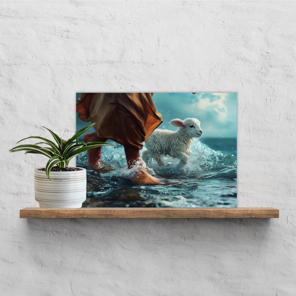 Plexiglas 'Naast je lopen'