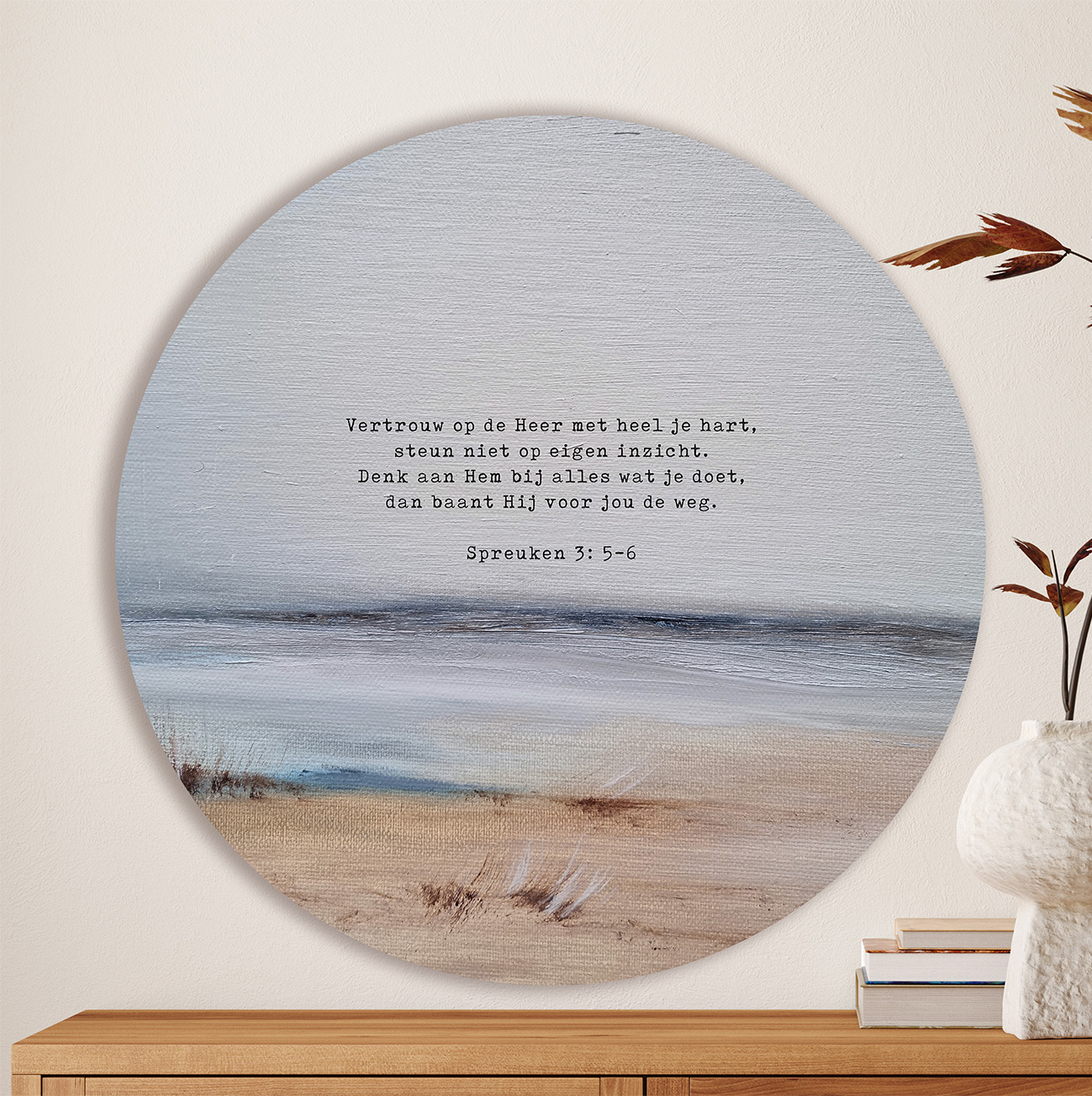 Muurcirkel 'Zand en zee'