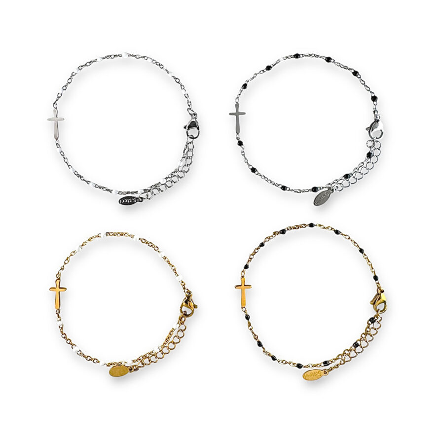 Armband kruisje-kralen