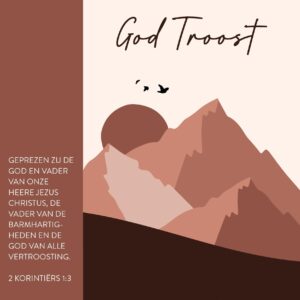 Kaart 'God troost'