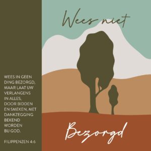 Kaart 'Wees niet bezorgd'