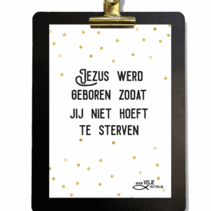 MA26008 Klembordje_Visje_Jezus werd geborden-MA26008