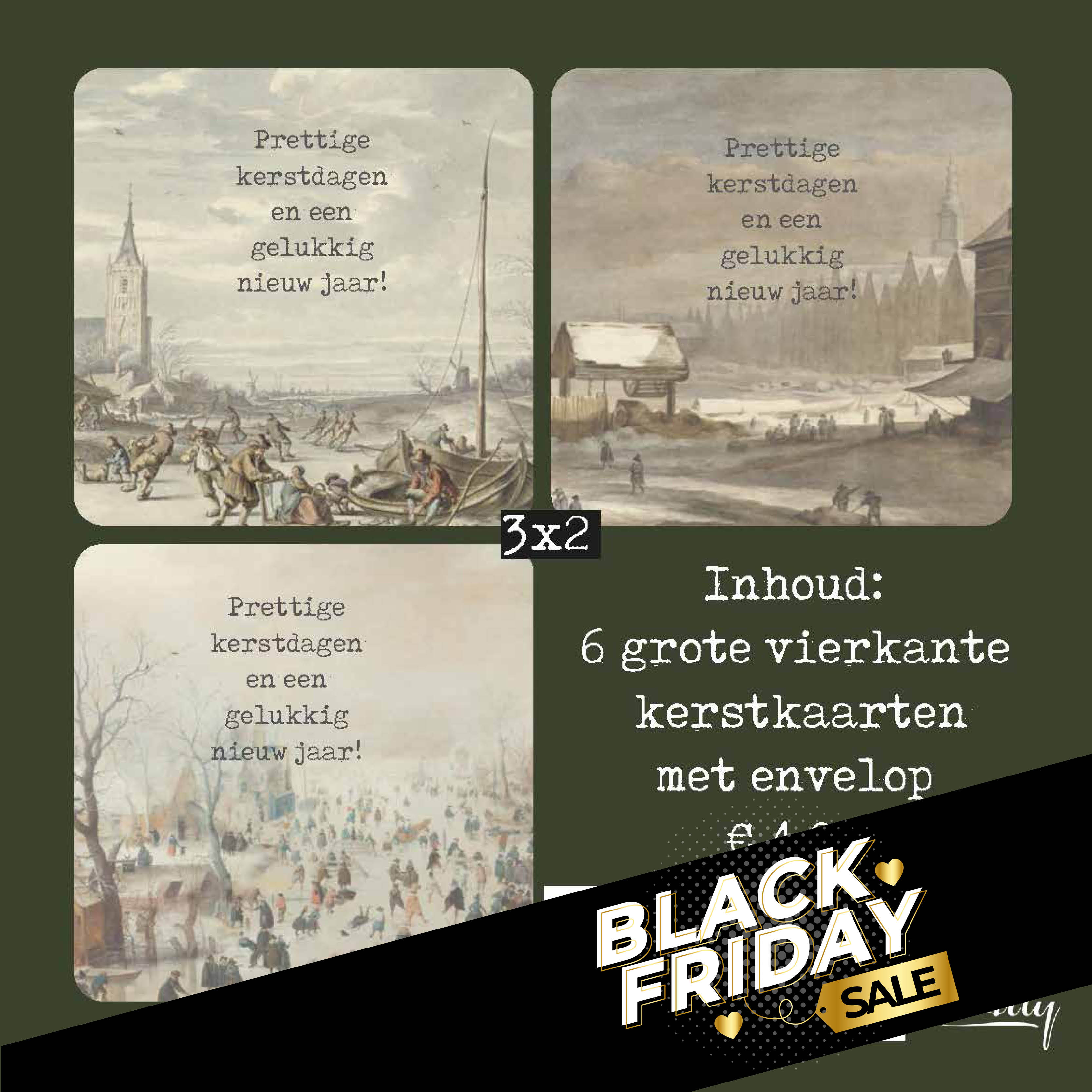 Voordeelpak oude meesters ‘prettige kerstdagen'