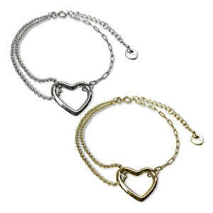 Armband Open hartje