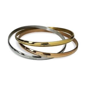 Bangle driedubbel Faith Hope Love