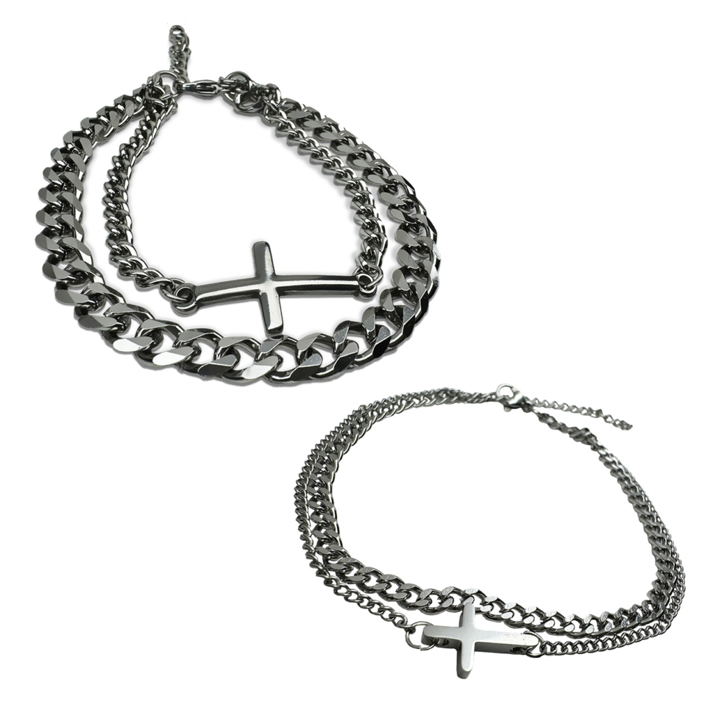 Sieradenset dubbele armband voor hem & haar