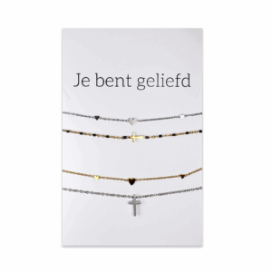 Sieraadkaart los 'Je bent geliefd'