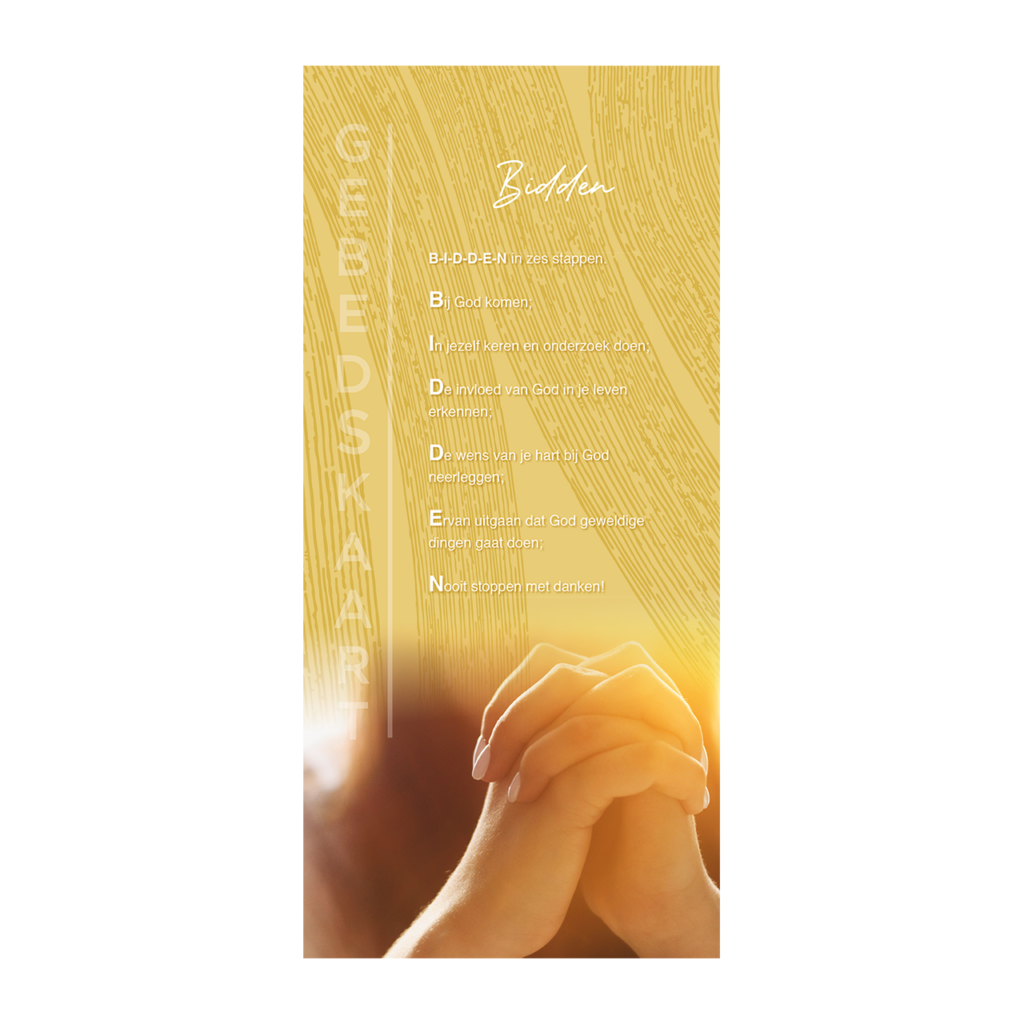 Gebedskaart 'Bidden'