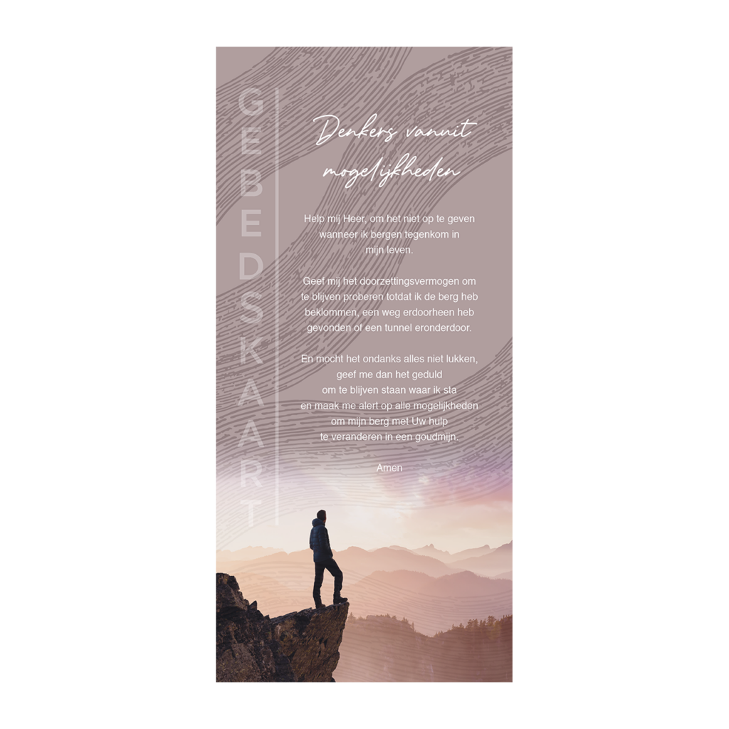Gebedskaart 'Denkers vanuit mogelijkheden'