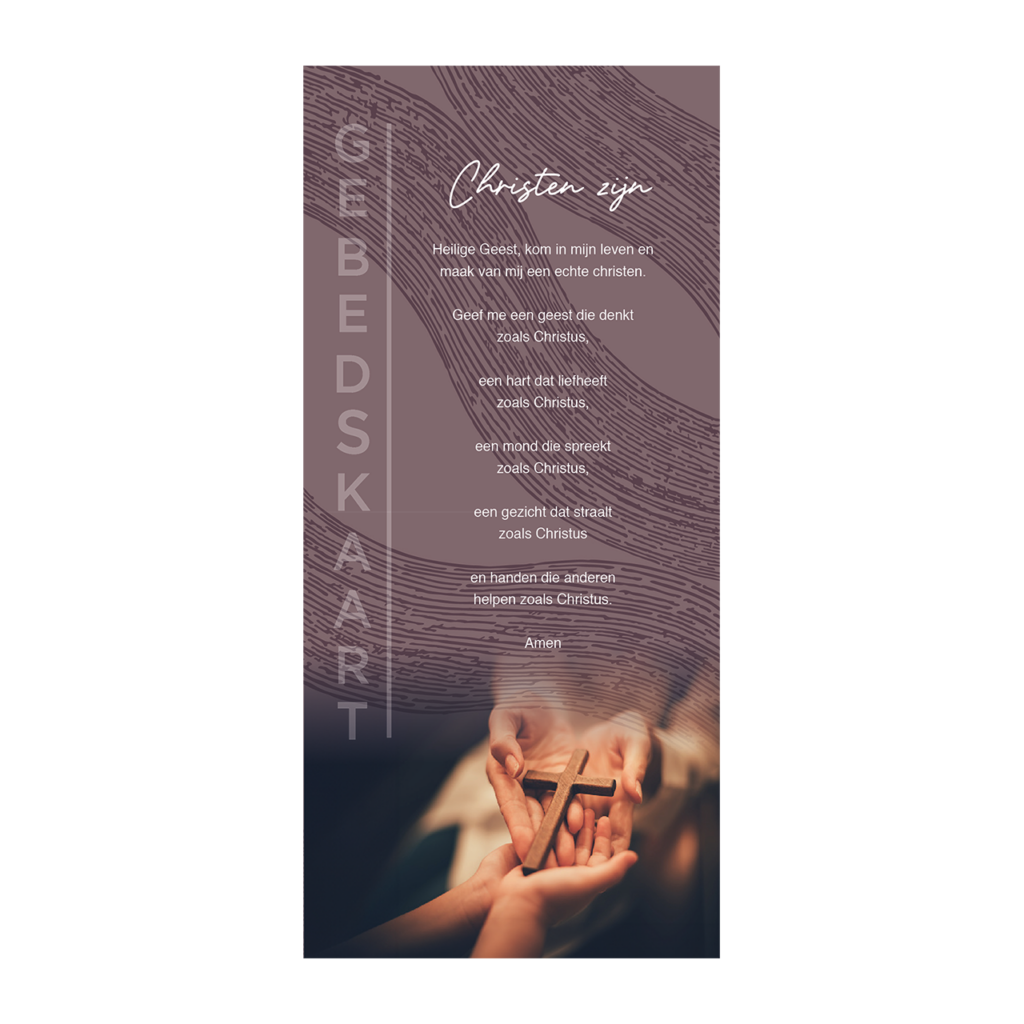 Gebedskaart 'Christen zijn'