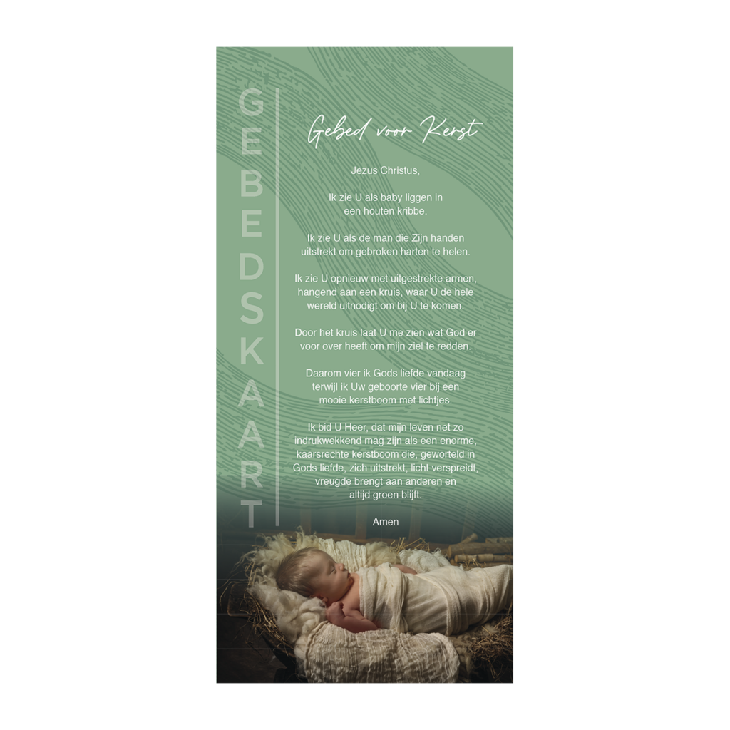 Gebedskaart 'Gebed voor Kerst'