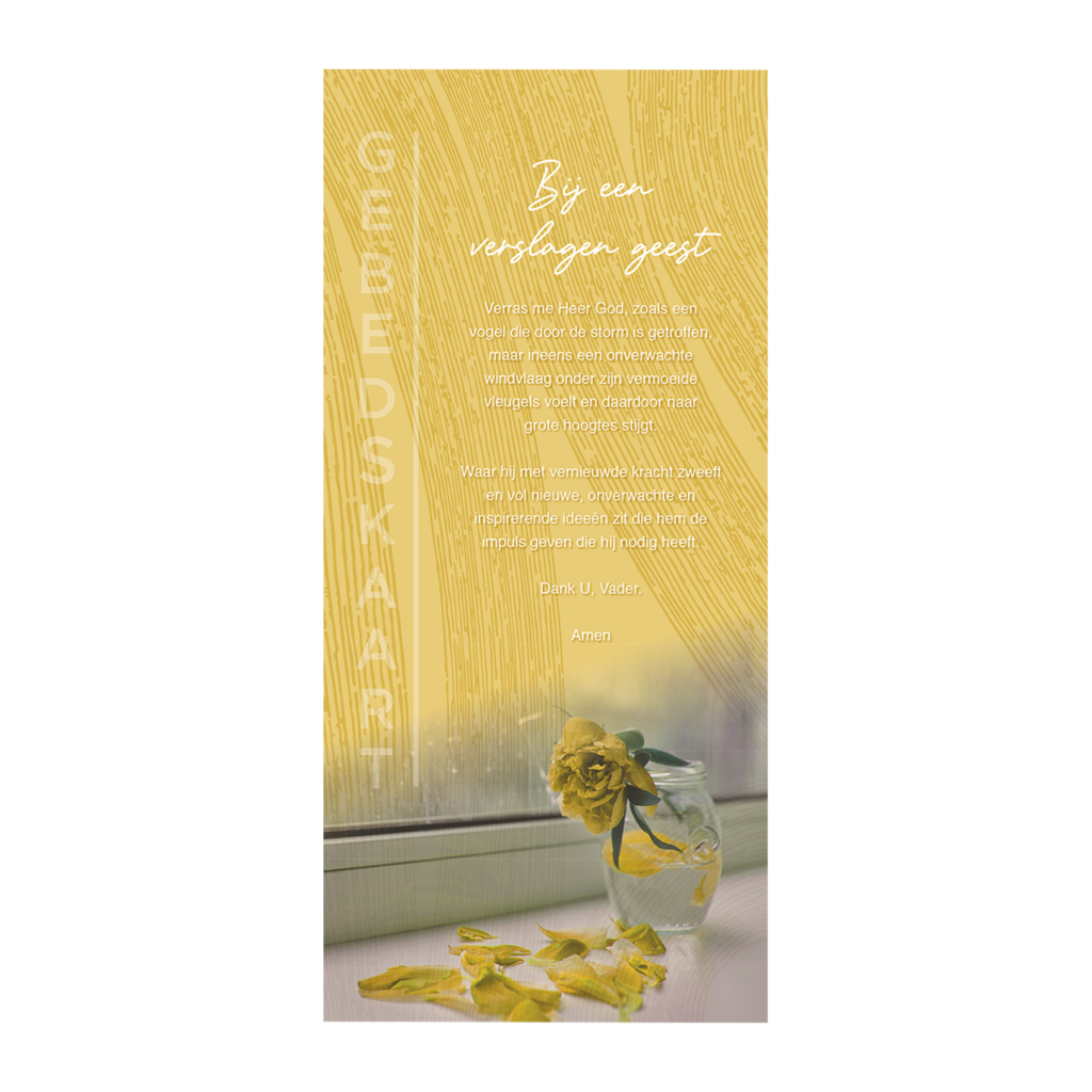 Gebedskaart 'Bij een verslagen geest'