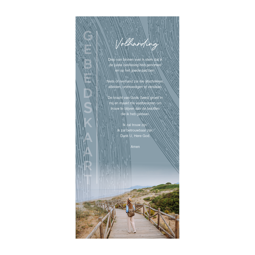 Gebedskaart 'Volharding'