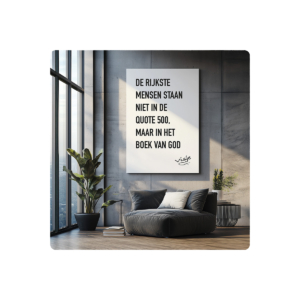 Visje bordje 'Quote 500'
