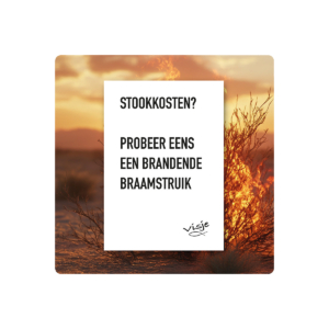 Visje bordje 'Stookkosten'