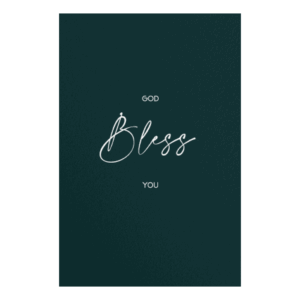 Kaart 'God bless you'