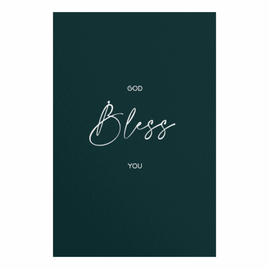 Kaart 'God bless you'