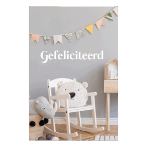 Kaart 'Gefeliciteerd- slingers'