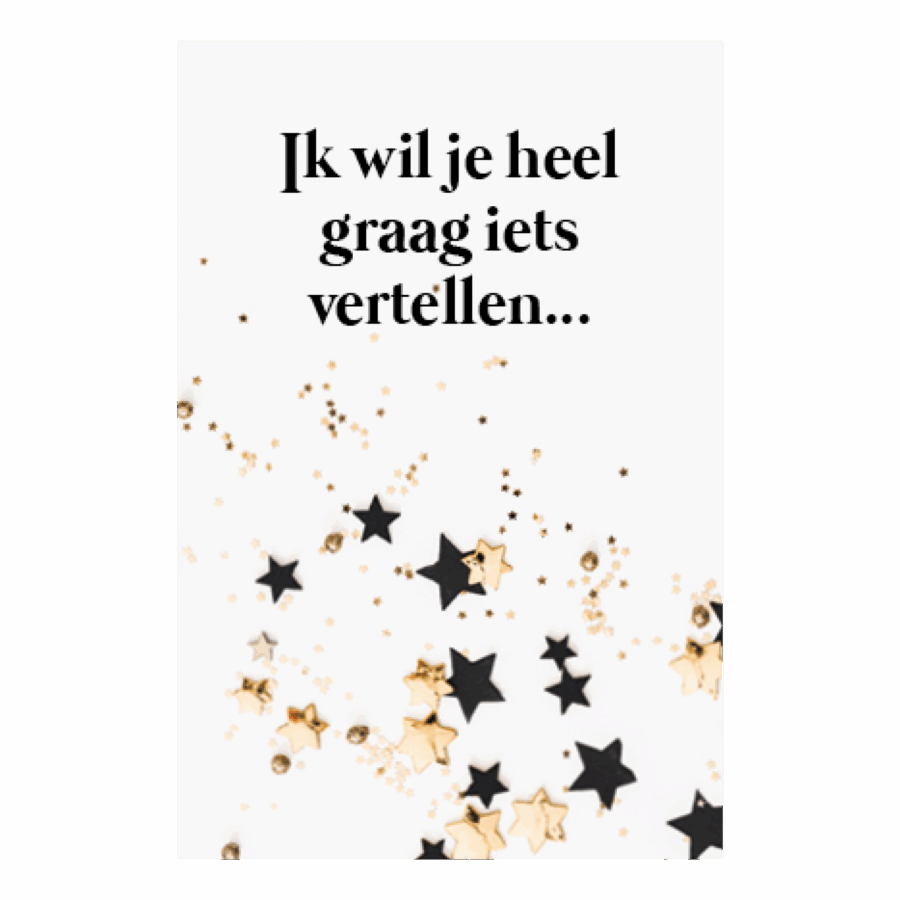 Kaart 'Iets vertellen'