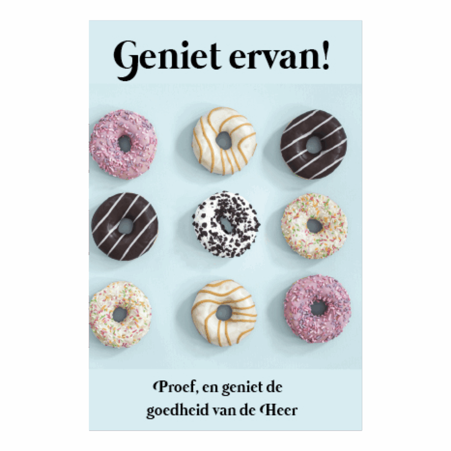Kaart 'Geniet ervan'