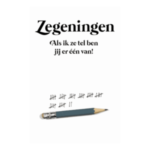 Kaart 'Zegeningen tellen'