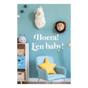 Kaart 'Hoera een baby'