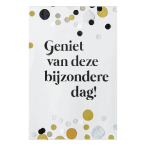 Kaart 'Geniet van deze bijzondere dag'