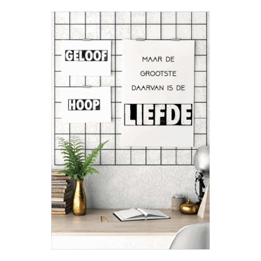 Kaart 'Geloof Hoop Liefde'