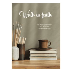 Kaart 'Walk in faith'