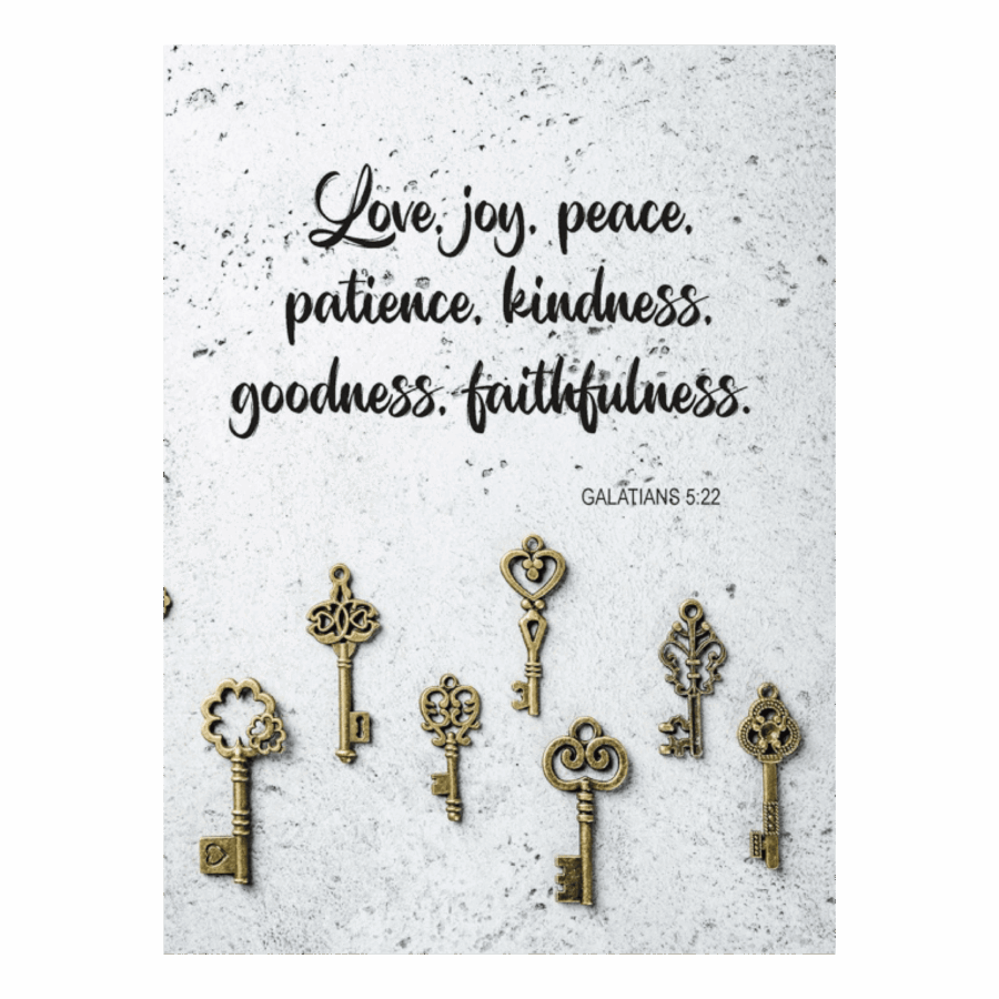 Kaart 'Love Joy Peace'