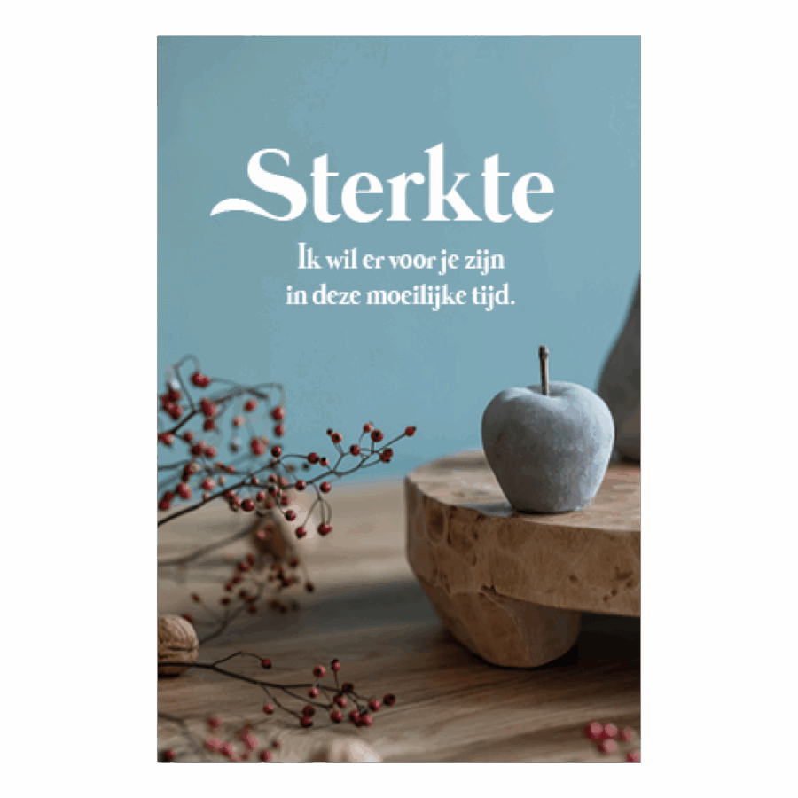 Kaart 'Sterkte - Ik wil er voor je zijn'