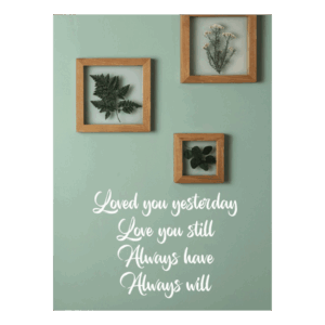 Kaart 'Loved you yesterday'