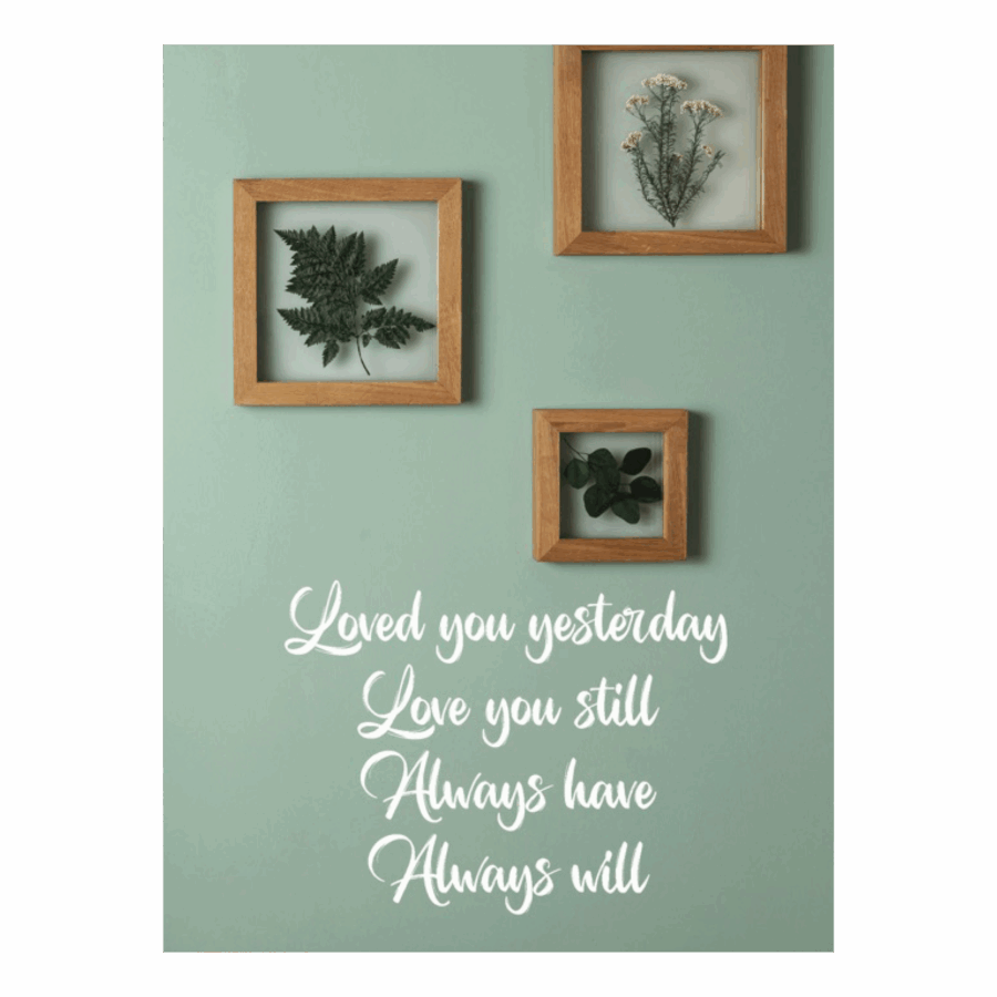 Kaart 'Loved you yesterday'