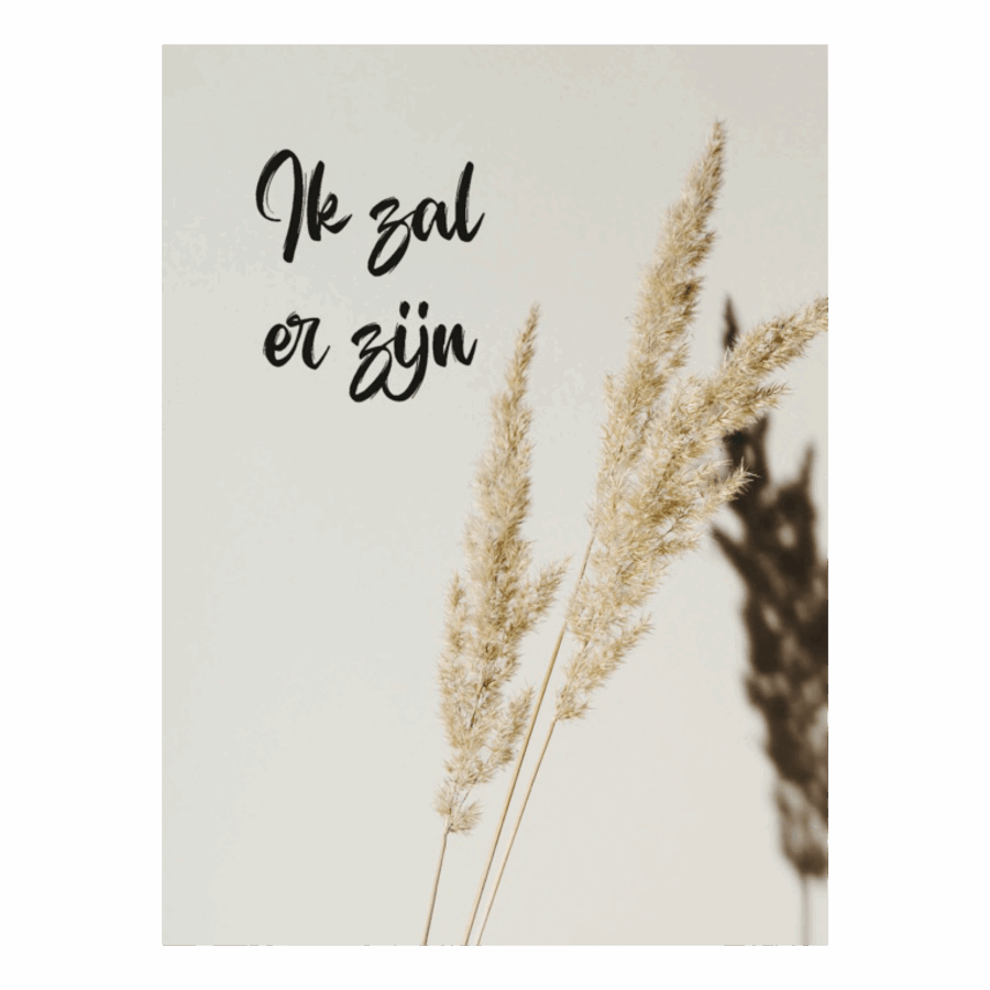 Kaart 'Ik zal er zijn'