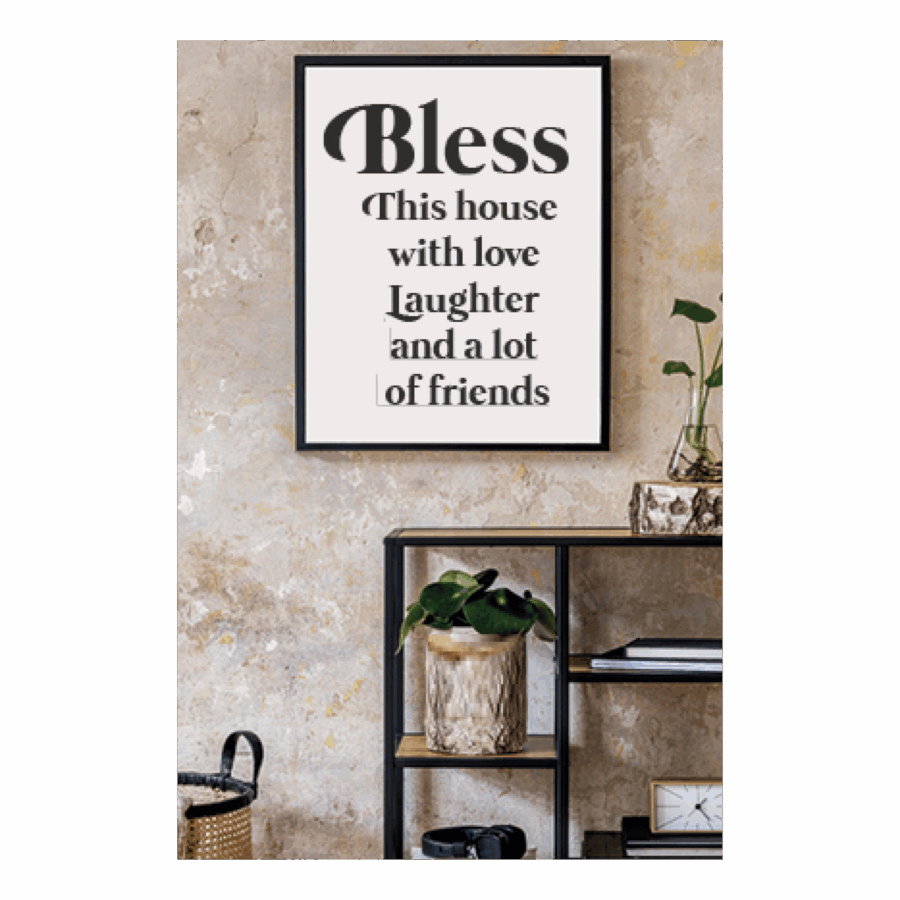 Kaart 'Bless this house'