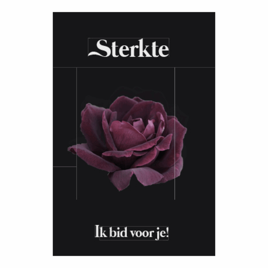 Kaart 'Sterkte, ik bid voor je'