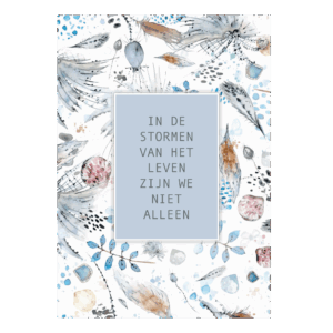 Poster A4 'In de stormen van het leven'