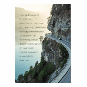 Poster A4 'Heer U doorgrondt en kent'