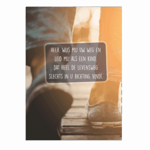 Poster A4 'Heer wijs mij uw weg'