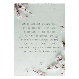 Poster A4 'Wat de toekomst brengen moge'