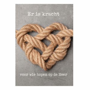Poster A4 'Er is kracht'