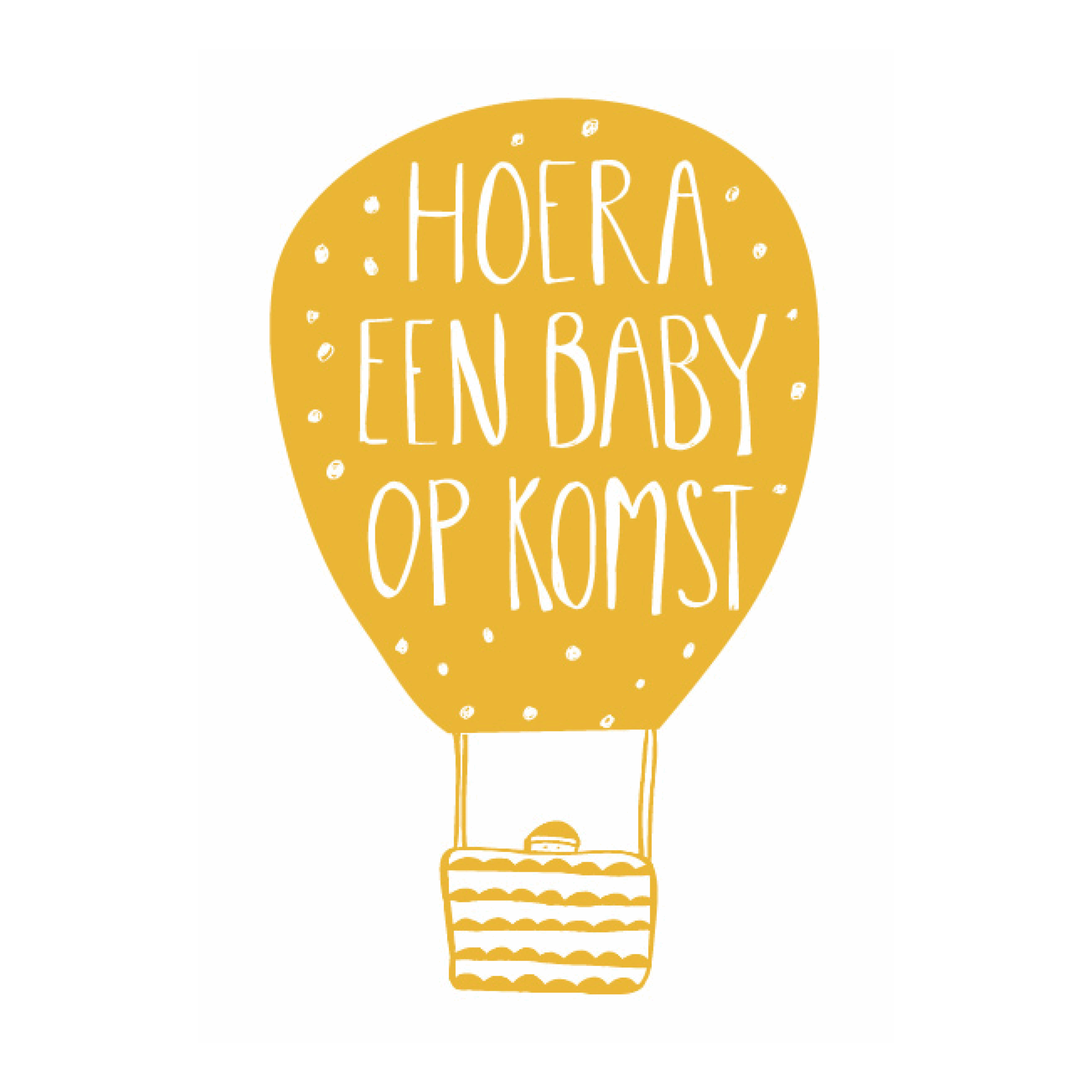 Hoera een baby op komst