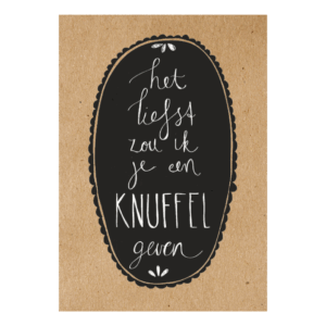 Een knuffel