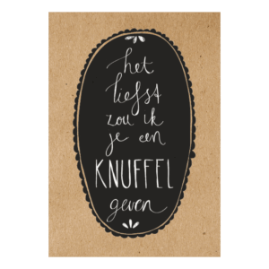 Een knuffel