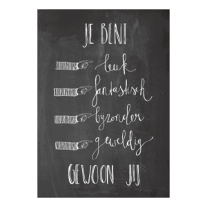 Je bent gewoon JIJ