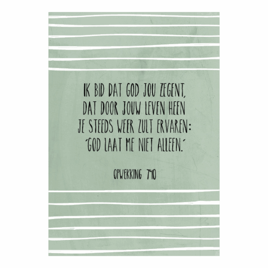 Ik bid dat God jou zegent...