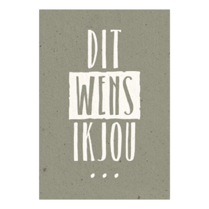 Dit wens ik jou...