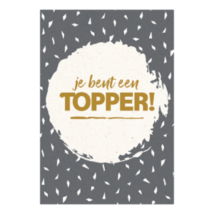 Je bent een topper!
