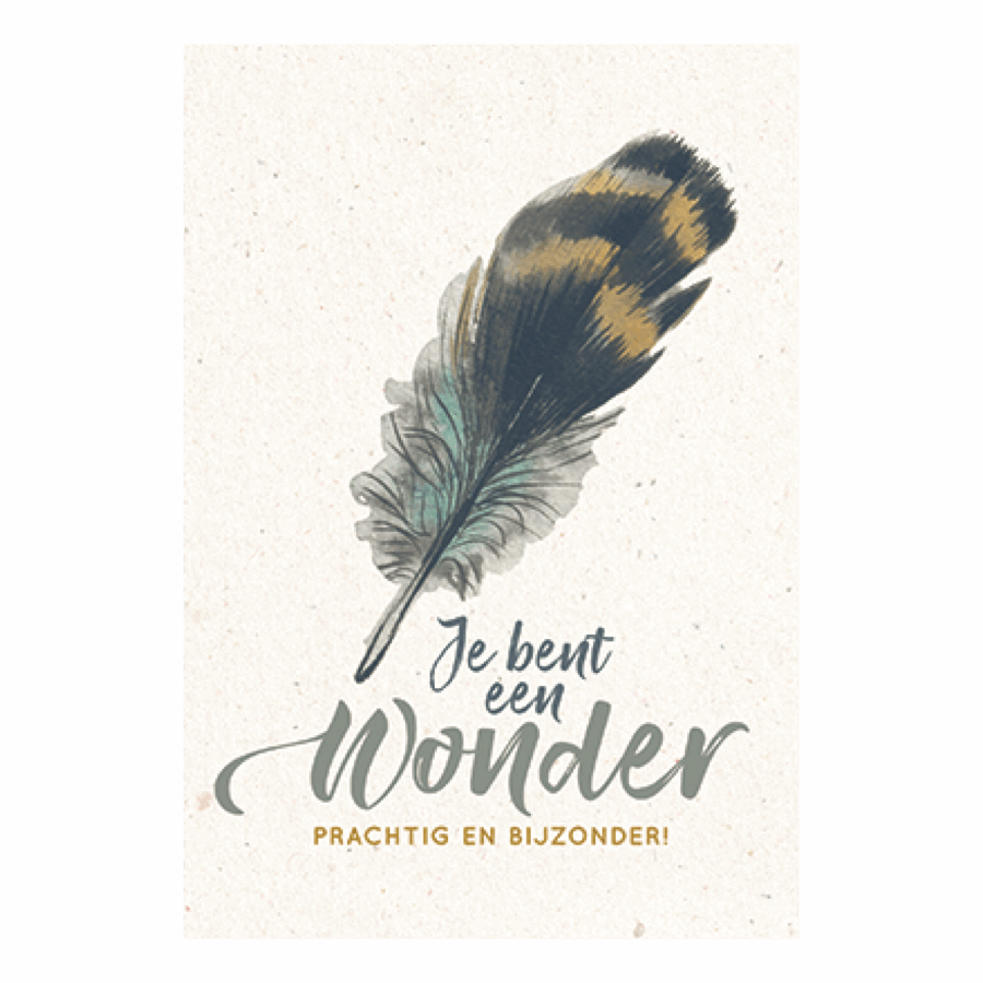 Je bent een wonder, prachtig en bijzonder!